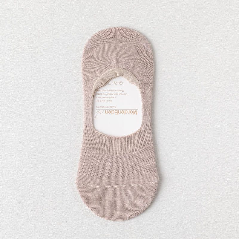Netzelastische, unsichtbare Socken (5 Paar) - Khaki - EU39-46 (US5-12) - image 21