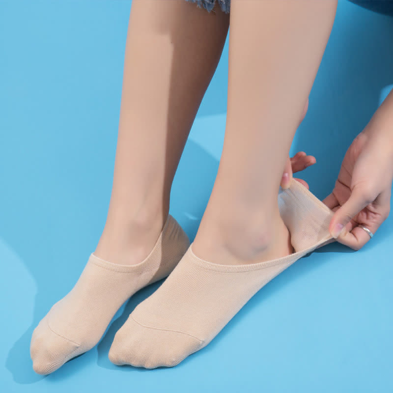 Rutschfeste, unsichtbare Baumwollsocken (4 Paar) - image 10