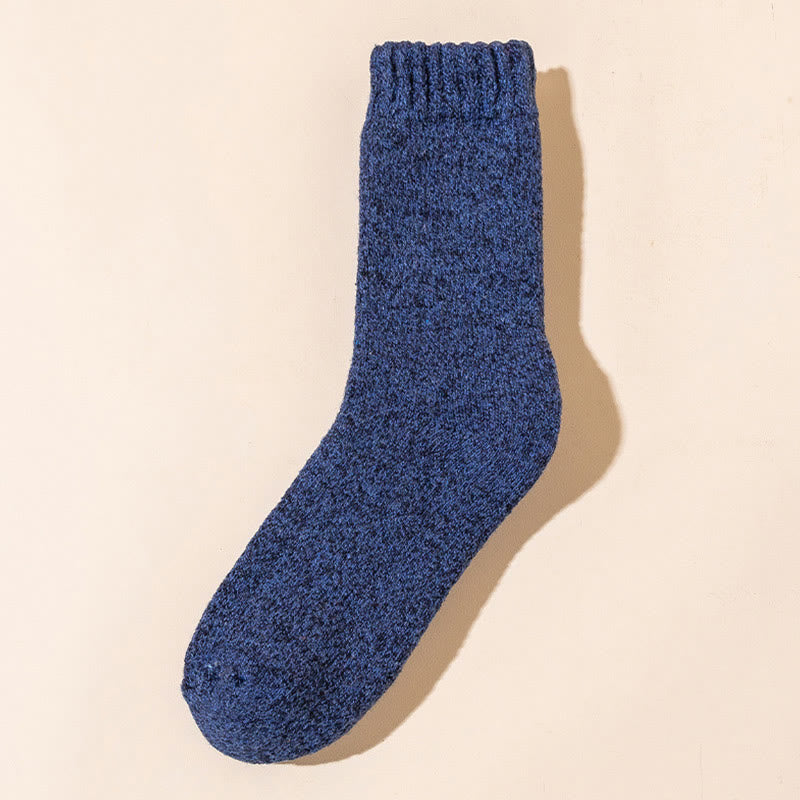 Verdickte Thermo-Viertel-Socken in Übergröße (5 Paar) - Marineblau - EU40-47 (US7-13) - image 2