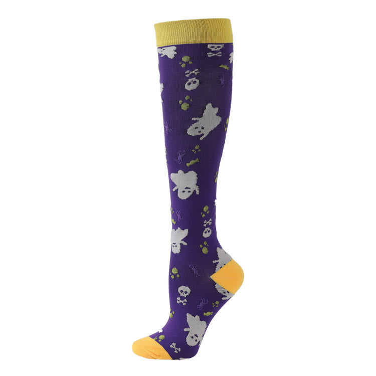 Lustige Halloween-Kompressionsstrümpfe (4 Paar) - image 3