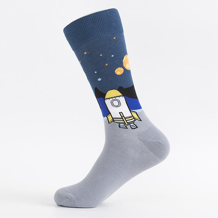 Alien Extraterrestrial Crew Socks (5 Paar) - image 5