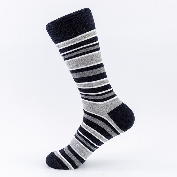 Crew-Socken mit Zebramuster in Übergröße (5 Paar)