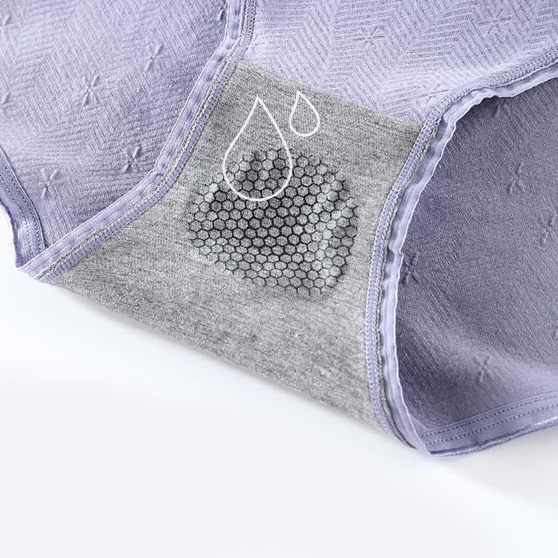 Antibakterielle Slips mit hoher Taille in Übergröße (6 Paar)