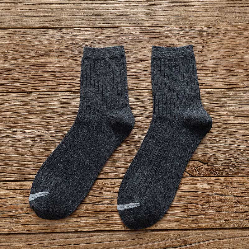 Baumwollsocken in Übergröße, einfarbig (6 Paar)