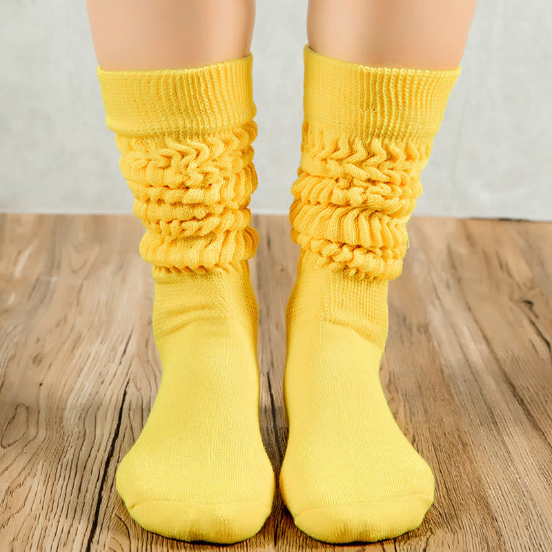 Bonbonfarbene, weiche Slouch-Socken (2 Paar)