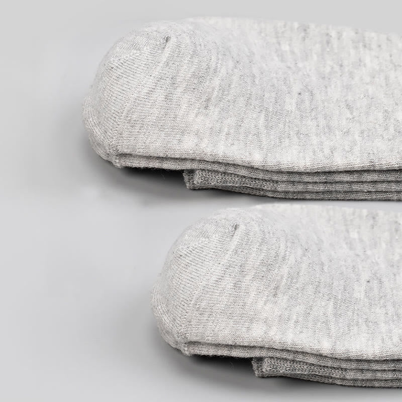 Weiche, einfarbige Viertelsocken in Übergröße (5 Paar)