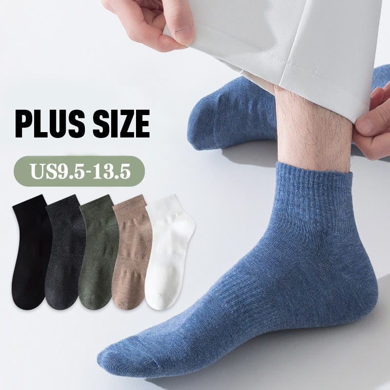 Atmungsaktive Viertelsocken aus weicher Baumwolle in Übergröße (7 Paar)