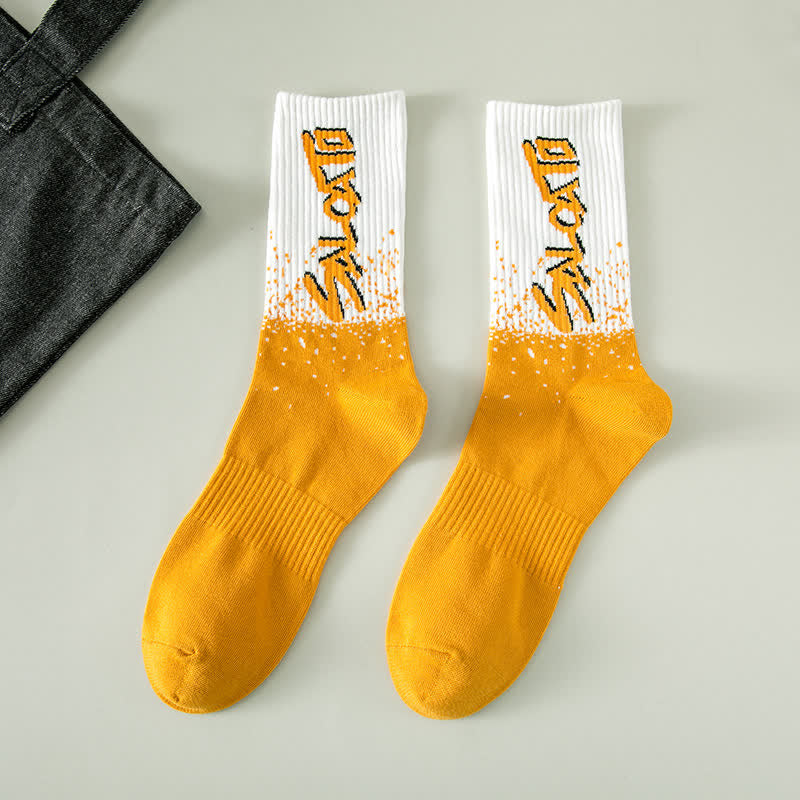 Trendige Crew-Socken (5 Paar) - Gelb - EU36-41 (US4-8) - image 19