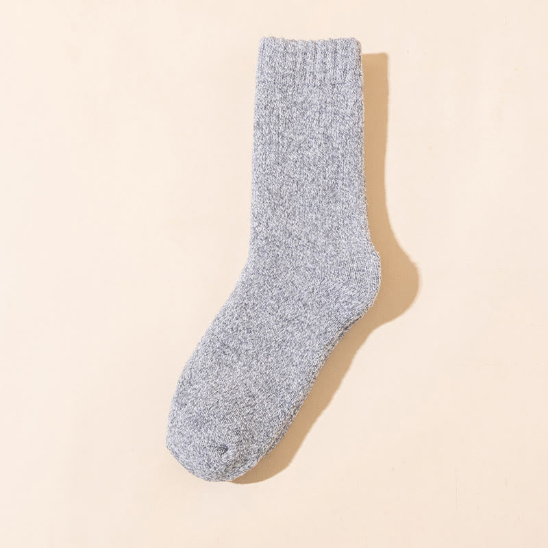 Verdickte Thermo-Viertel-Socken in Übergröße (5 Paar) - Hellgrau - EU40-47 (US7-13) - image 5