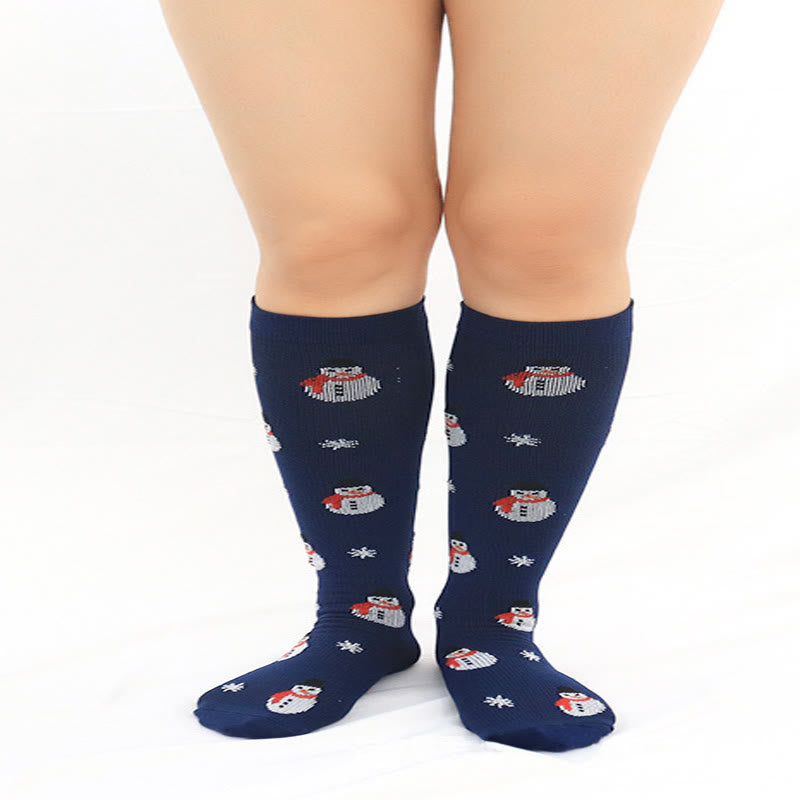 Kniehohe Kompressionsstrümpfe für den Weihnachtssport (6 Paar) - image 6