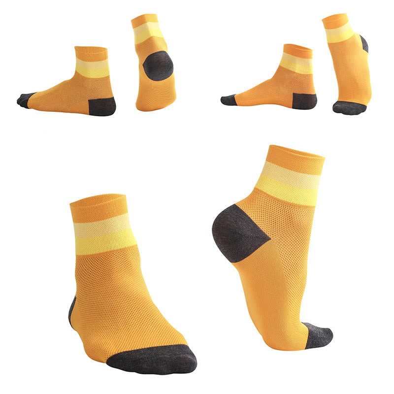 Atmungsaktive Viertelsocken in Bonbonfarben