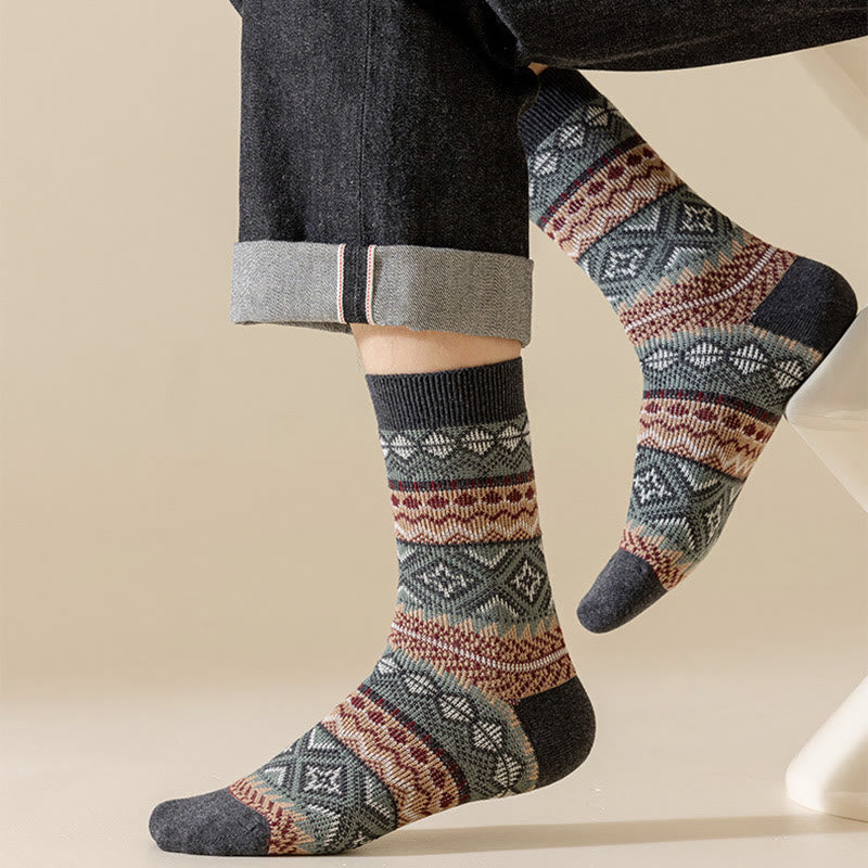 Atmungsaktive Retro-Viertel-Socken in Übergröße (3 Paar)