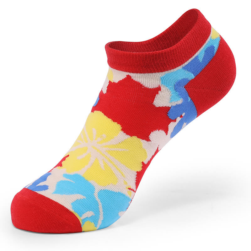 Knöchelsocken in Übergröße mit Farbkontrasten (5 Paar)