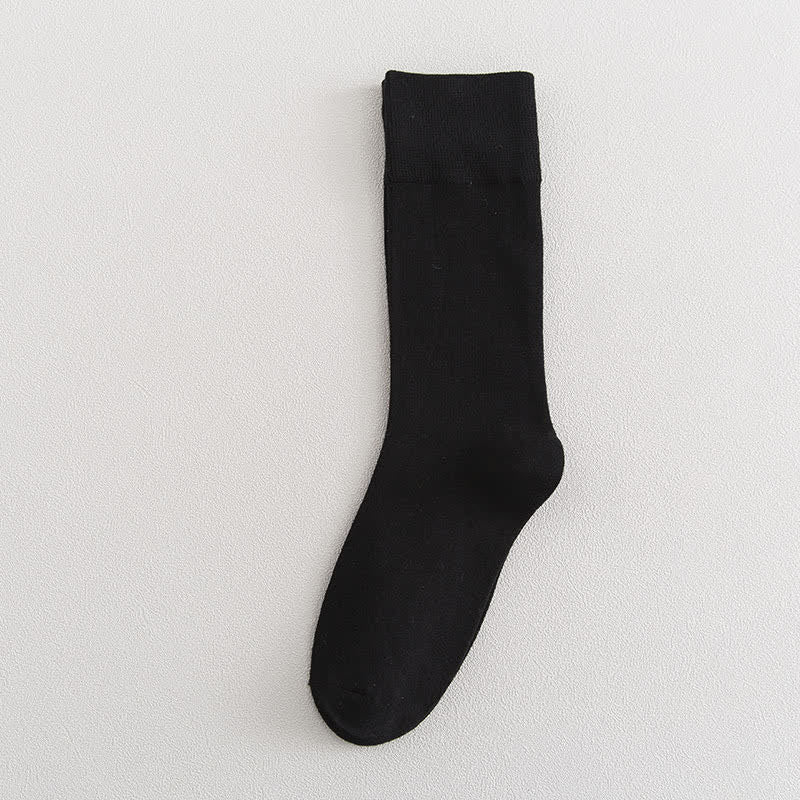 Weiche, strapazierfähige Crew-Socken in Übergröße (8 Paar) - Schwarz - EU35-39 (US4,5-8) - image 12