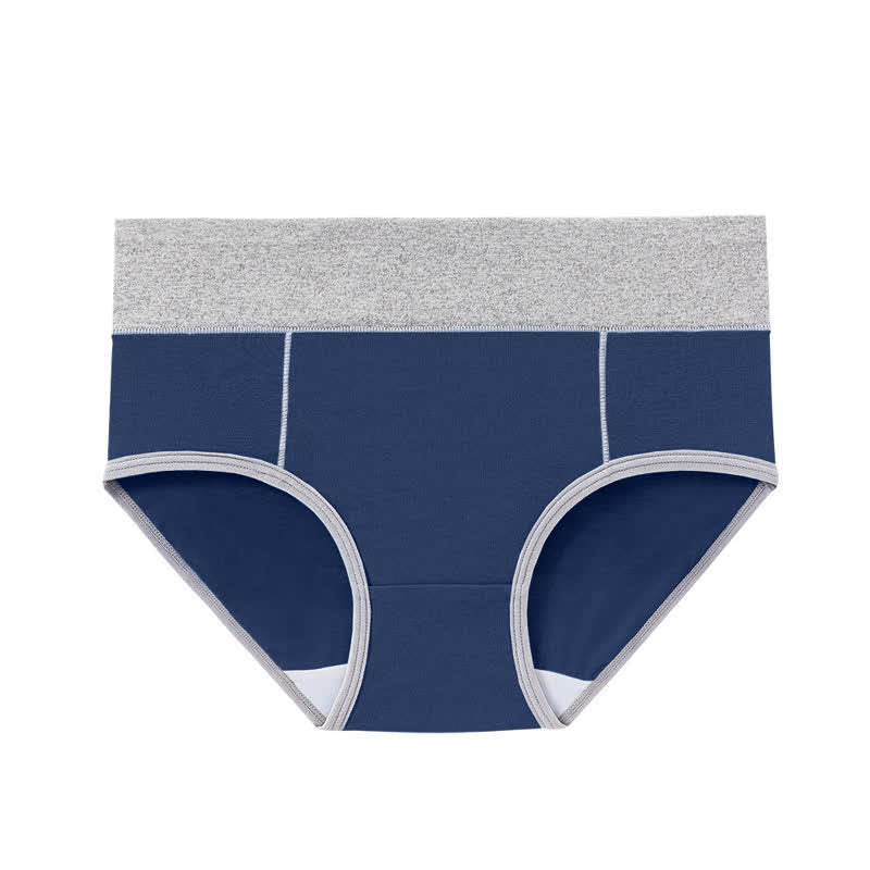 Antibakterielle Baumwoll-Slips mit hoher Taille in Übergröße (5 Paar)