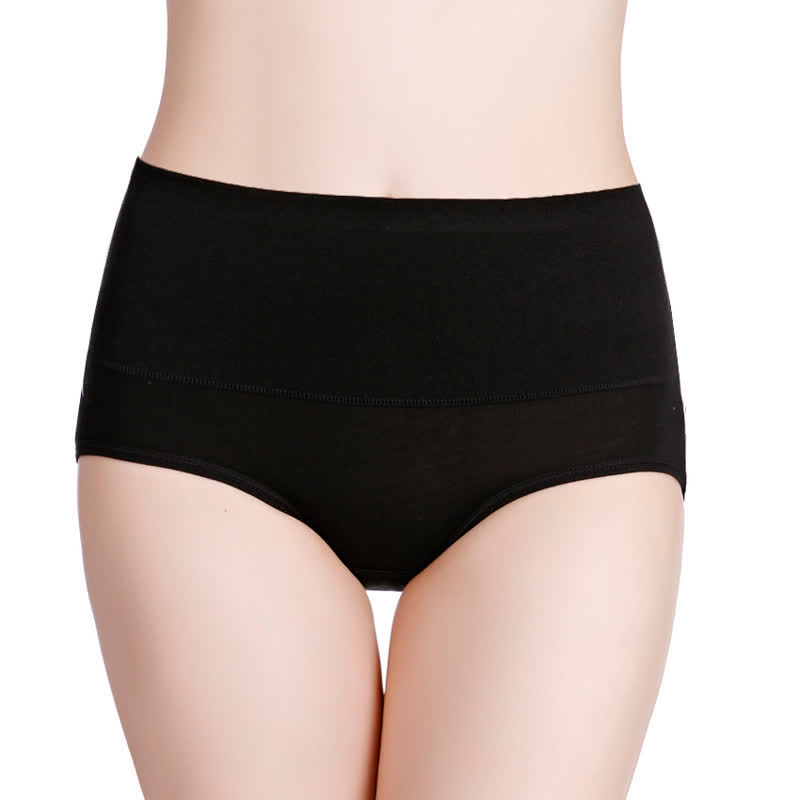 Bequeme Höschen mit hoher Taille in Übergröße (4er-Pack)