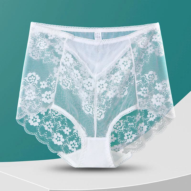 Hoch taillierte Höschen mit Blumenmuster in Übergröße (5 Paar)