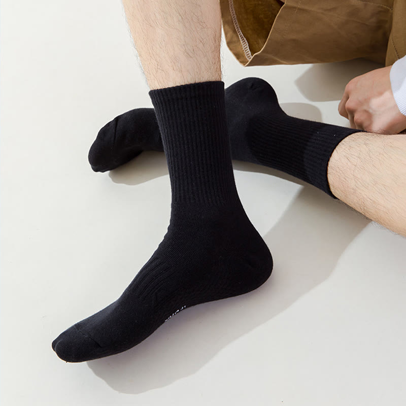 Verdickte Viertelsocken in Übergröße, einfarbig (5 Paar)