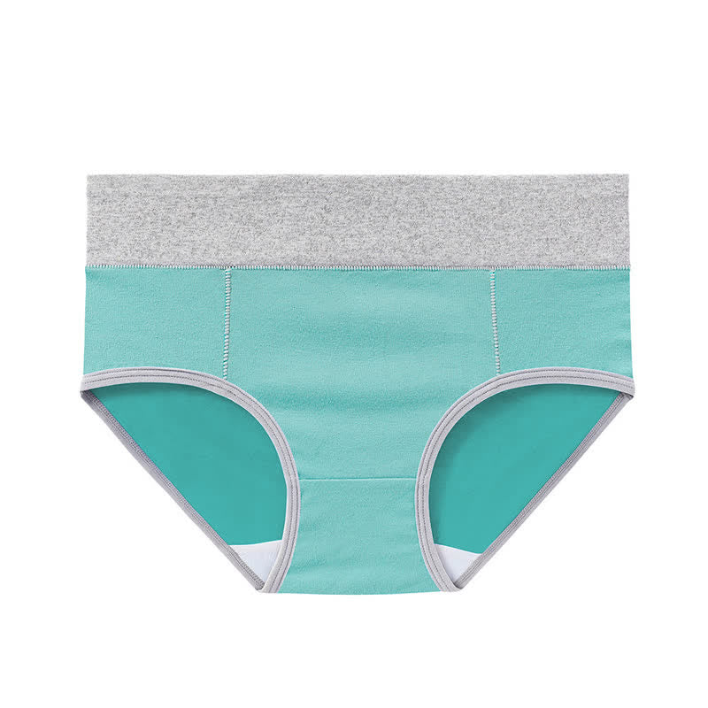 Antibakterielle Baumwoll-Slips mit hoher Taille in Übergröße (5 Paar)