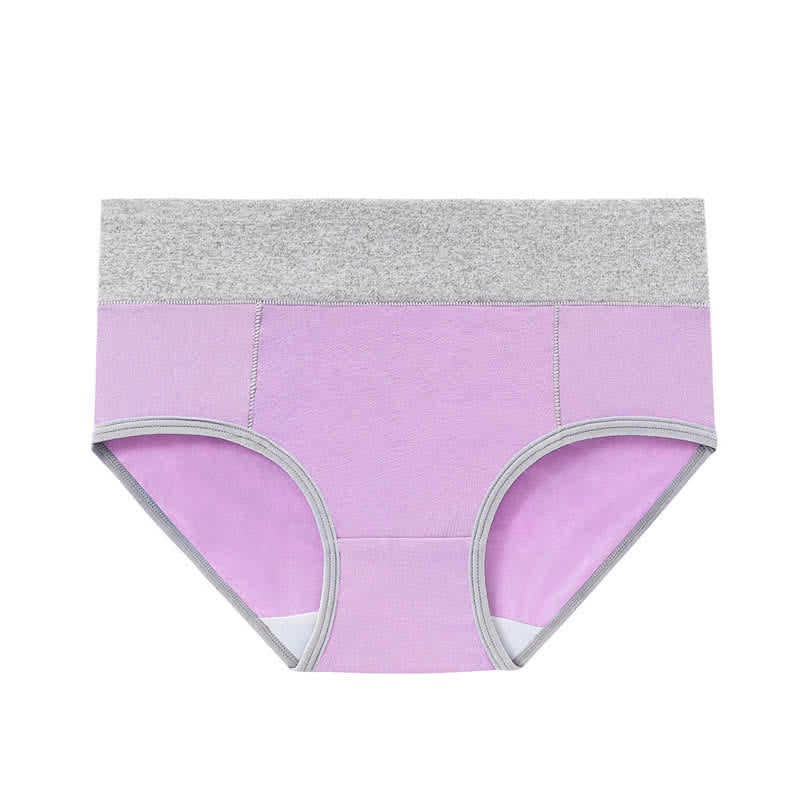 Antibakterielle Baumwoll-Slips mit hoher Taille in Übergröße (5 Paar)