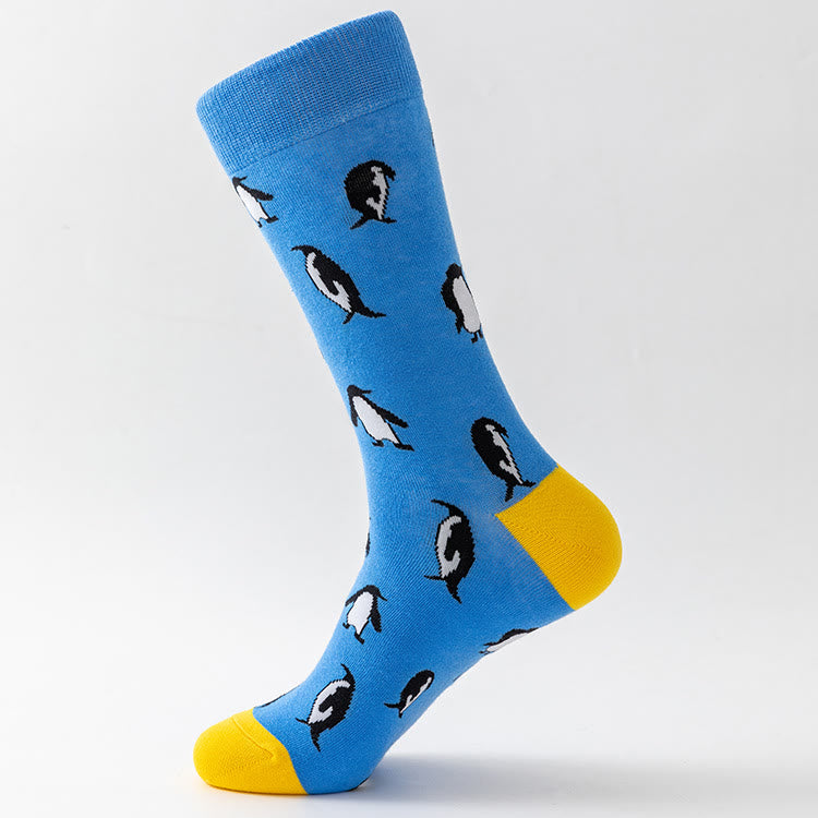 Crew-Socken mit Tiermuster in Übergröße (5 Paar) - image 5