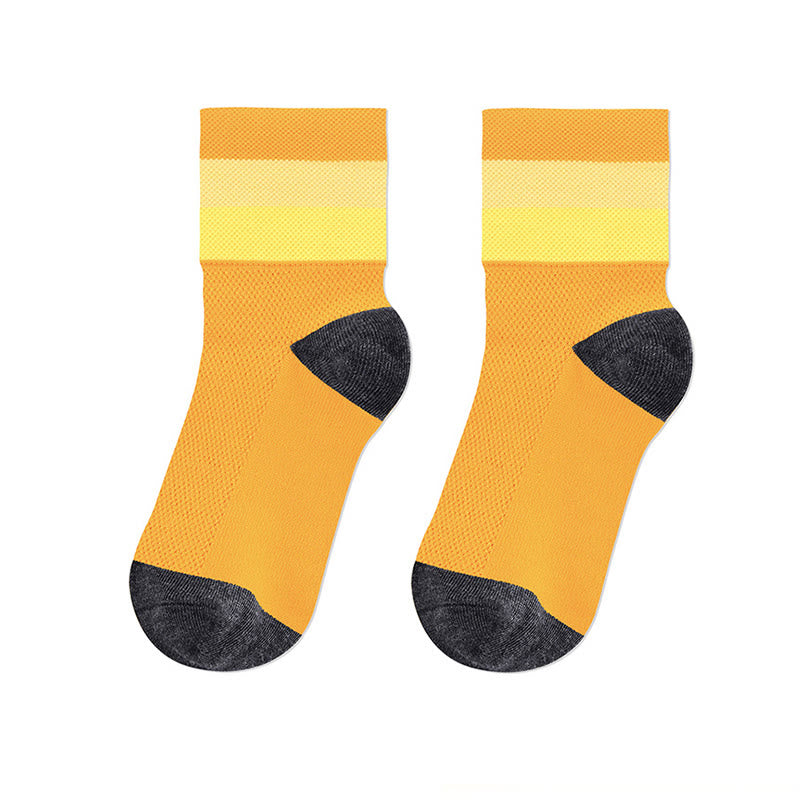 Atmungsaktive Viertelsocken in Bonbonfarben
