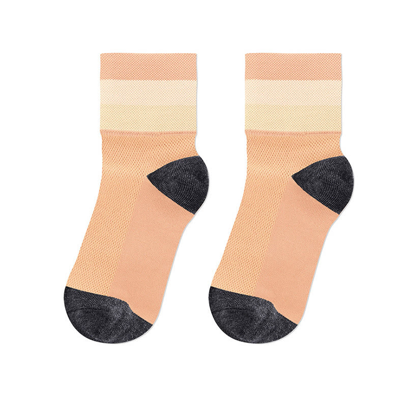Atmungsaktive Viertelsocken in Bonbonfarben