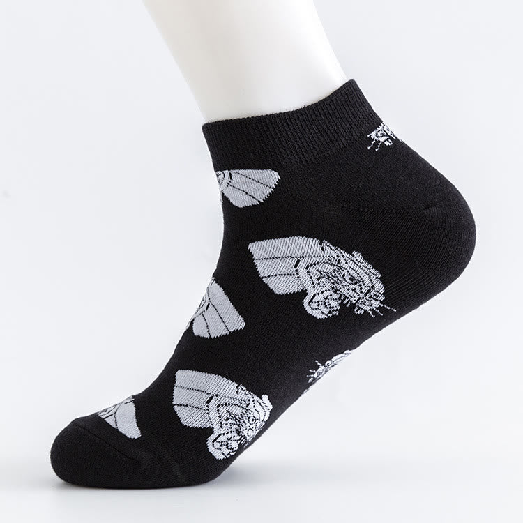Söckchen mit Baummotiv in Übergröße (5 Paar)