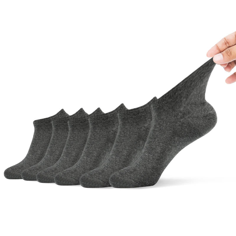 Knöchelsocken aus 100 % Baumwolle (6 Paar) - 45-50 - Dunkelgrau - image 11