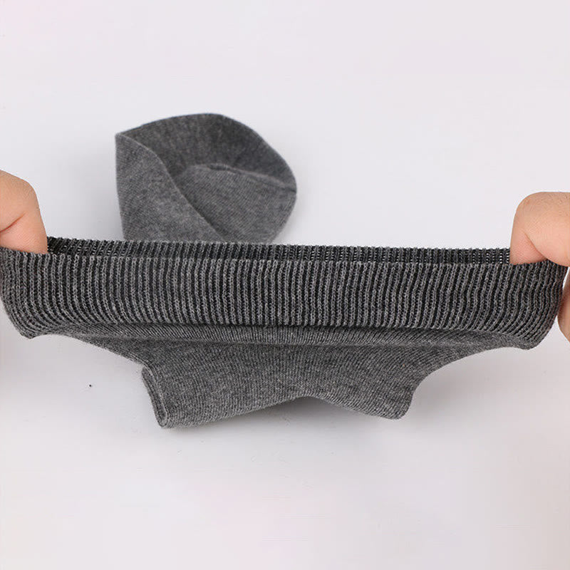 Weiche, einfarbige Viertelsocken in Übergröße (5 Paar)