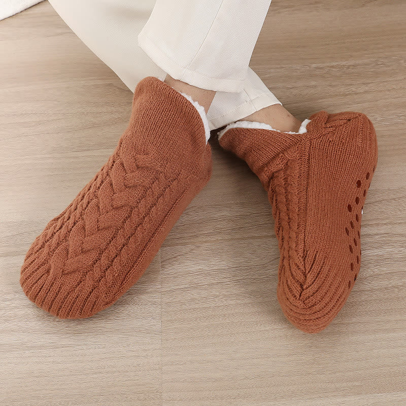 Anti-Rutsch-Hausschuhsocken in Übergröße (2 Paar) - Kaffee - EU36-39 (US3-6) - image 3