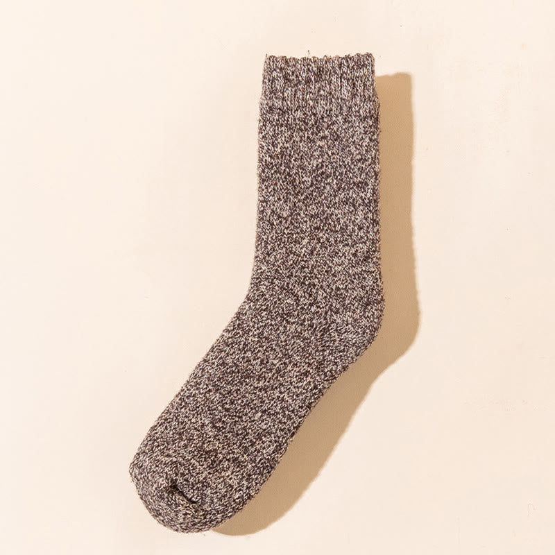 Verdickte Thermo-Viertel-Socken in Übergröße (5 Paar) - Kaffee - EU40-47 (US7-13) - image 4