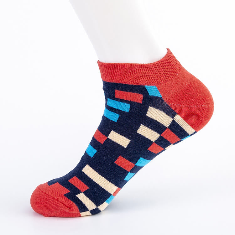 Knöchelsocken mit Karomuster (5 Paar) - image 5