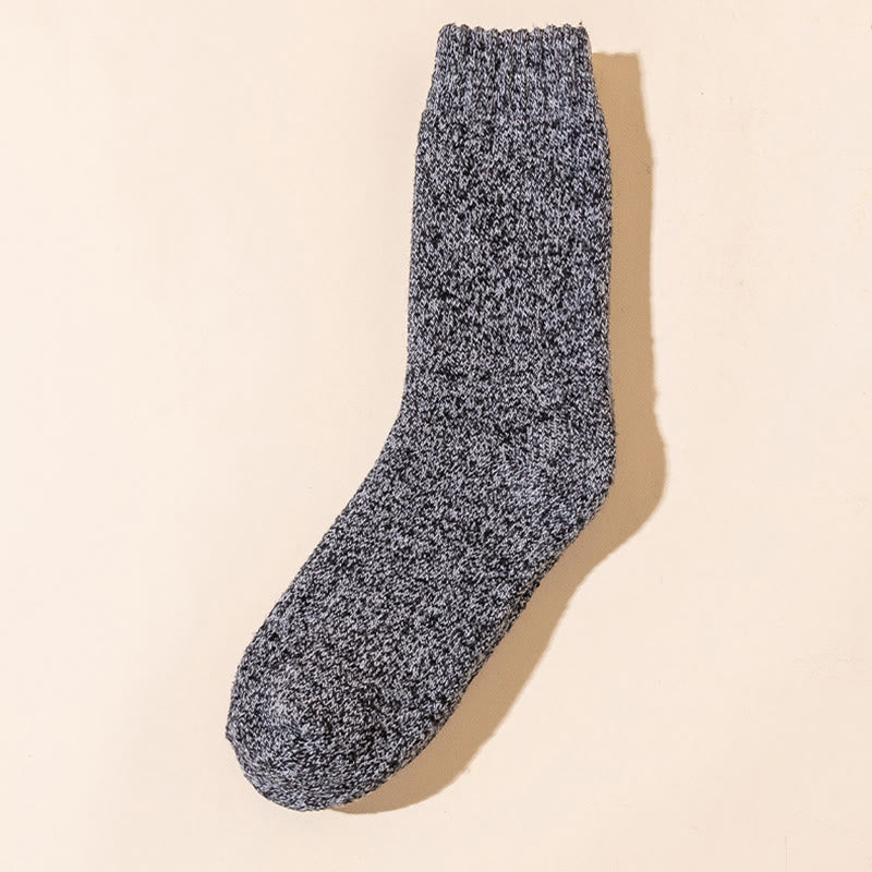 Verdickte Thermo-Viertel-Socken in Übergröße (5 Paar) - Schwarz - EU40-47 (US7-13) - image 3