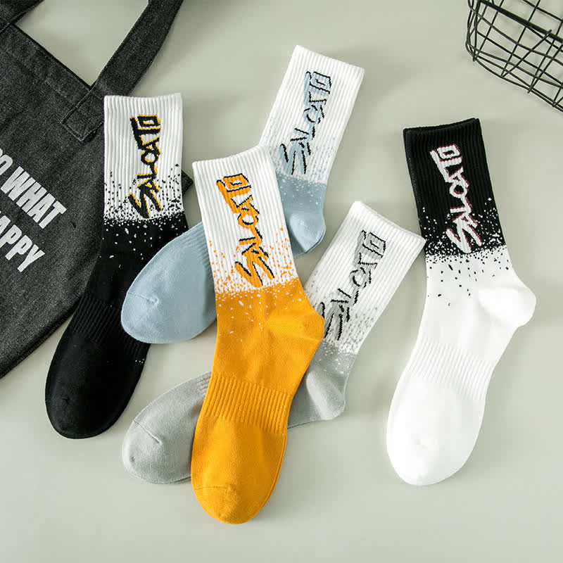 Trendige Crew-Socken in Übergröße (5 Paar)
