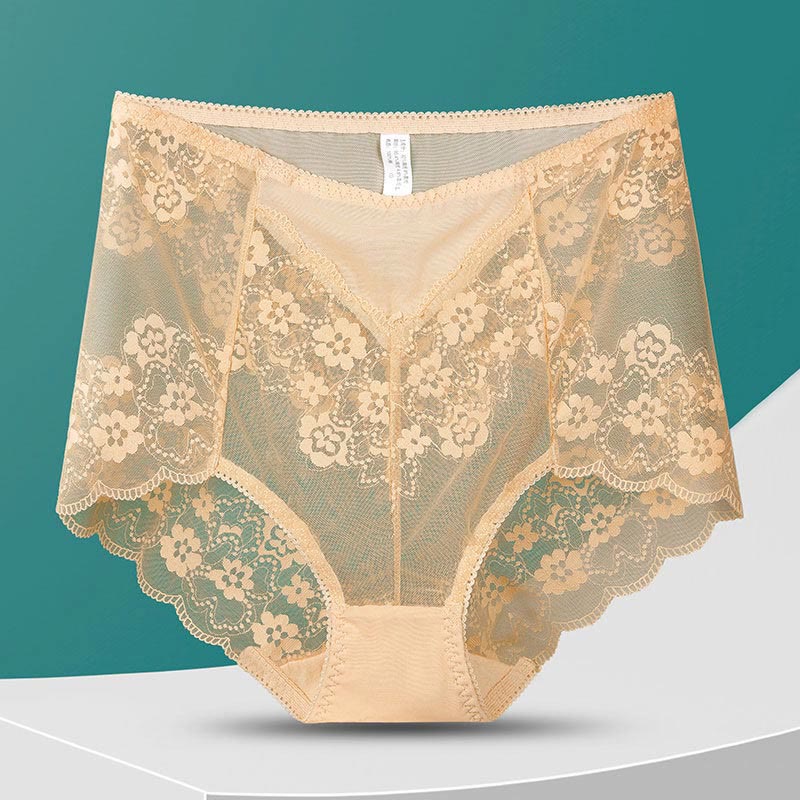 Hoch taillierte Höschen mit Blumenmuster in Übergröße (5 Paar)