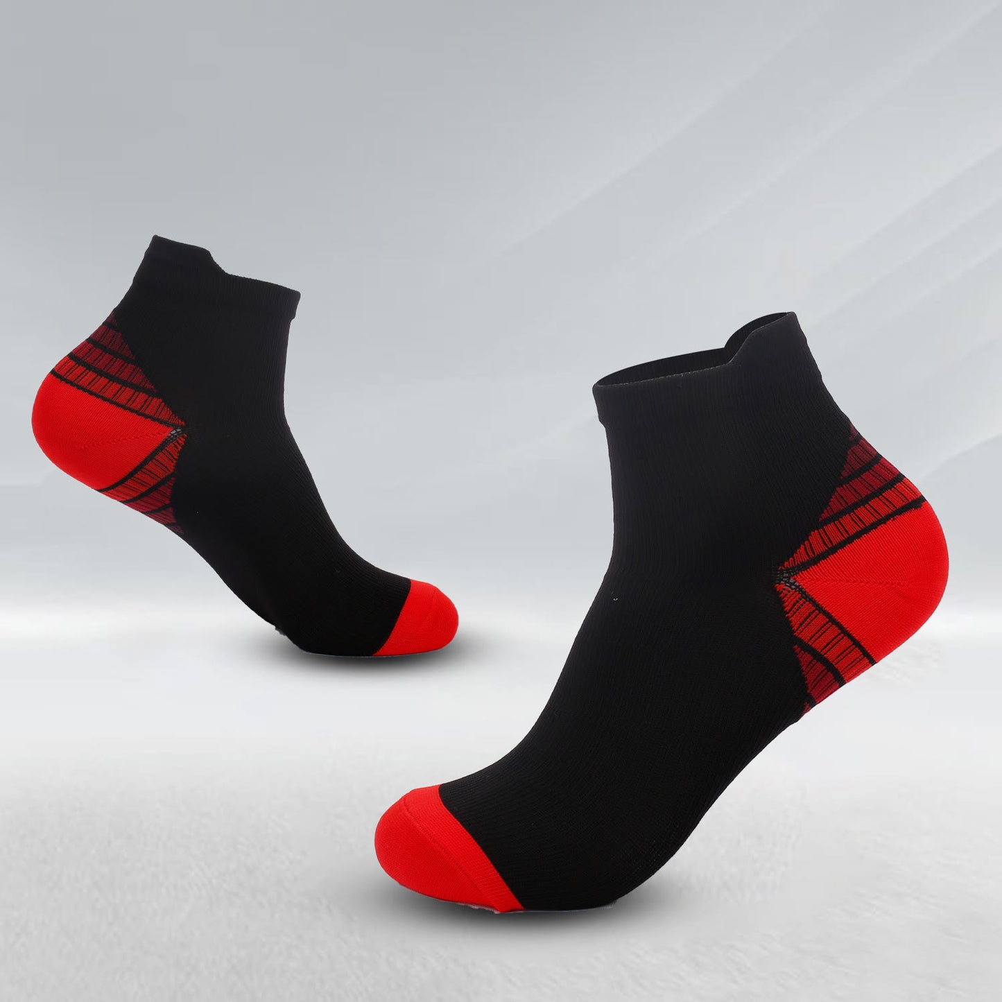 Elastische Sport-Knöchelkompressionssocken (7 Paar) - Rot - L/XL - image 11