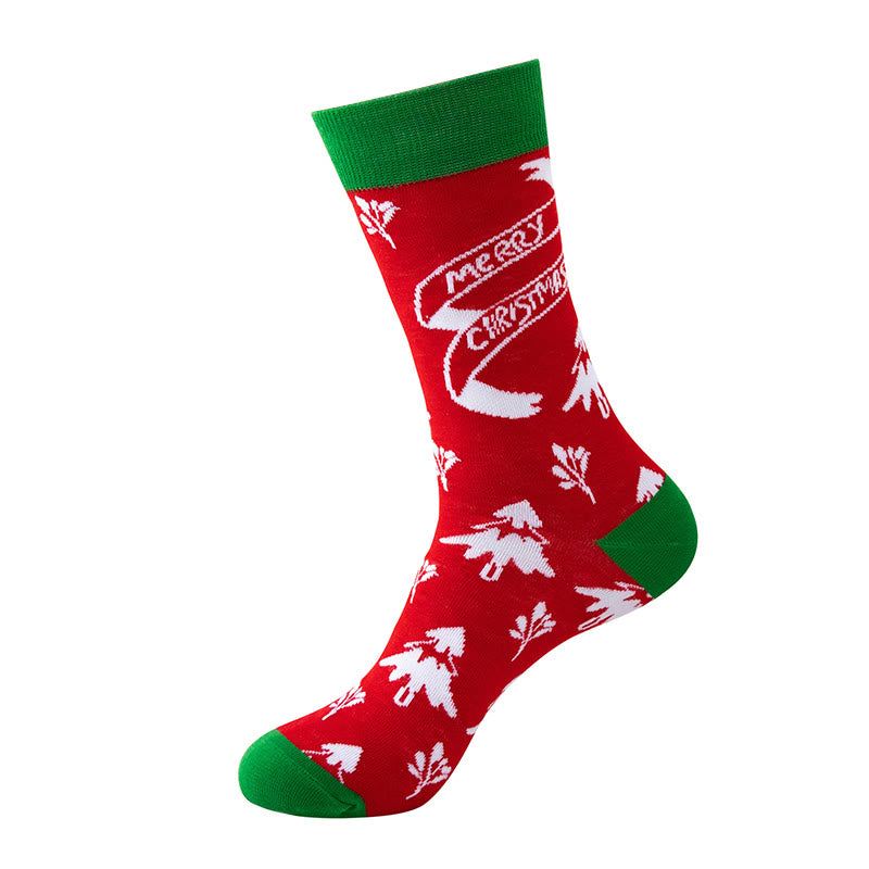 Weihnachtliche Unisex-Kuschelsocken (5 Paar) - image 5