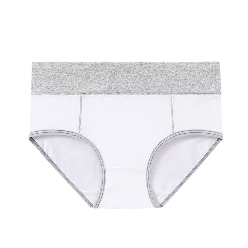 Antibakterielle Baumwoll-Slips mit hoher Taille in Übergröße (5 Paar)