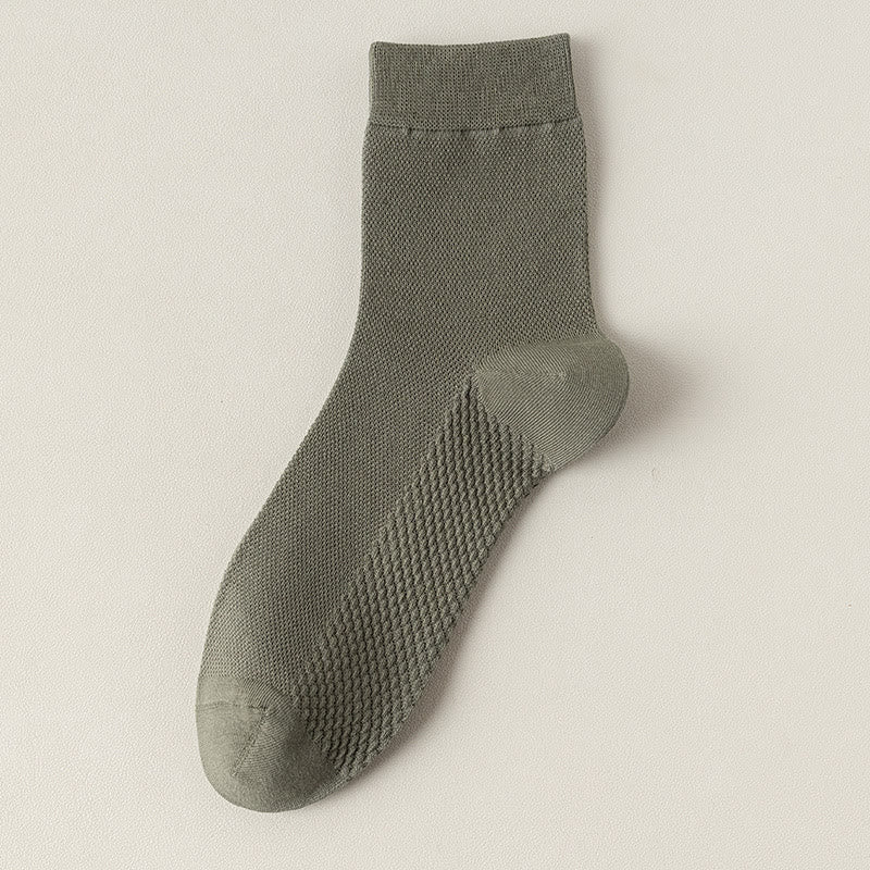 Viertelstrümpfe aus Baumwollnetz (5 Paar) - Armeegrün - EU39-46 (US5-12) - image 24