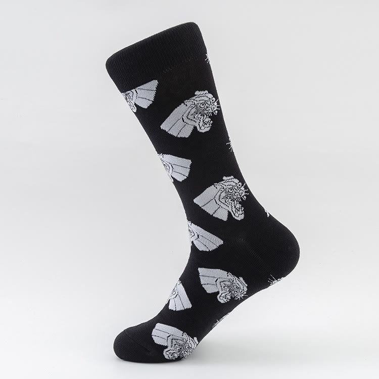 Crew-Socken mit Tiermuster in Übergröße (5 Paar) - image 2