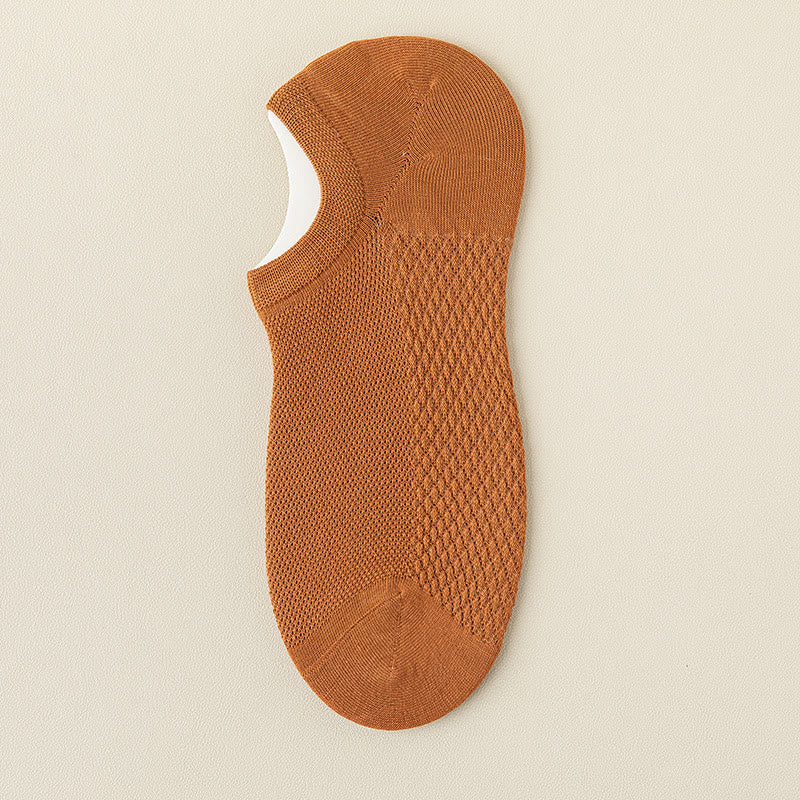 Mesh-Massage-No-Show-Socken (5 Paar) - Braun - EU39-46 (US5-12) - image 24