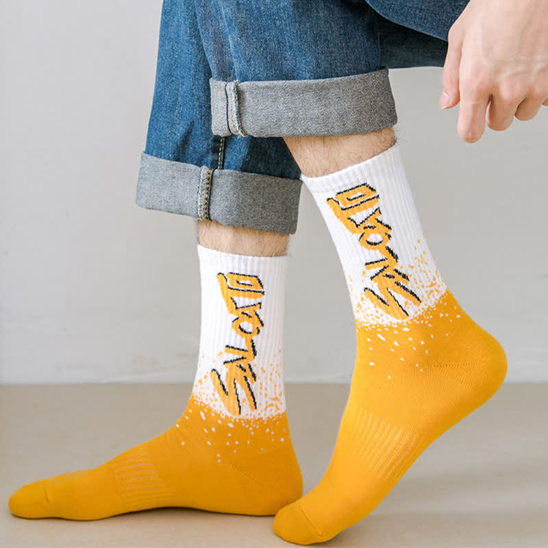 Trendige Crew-Socken in Übergröße (5 Paar)