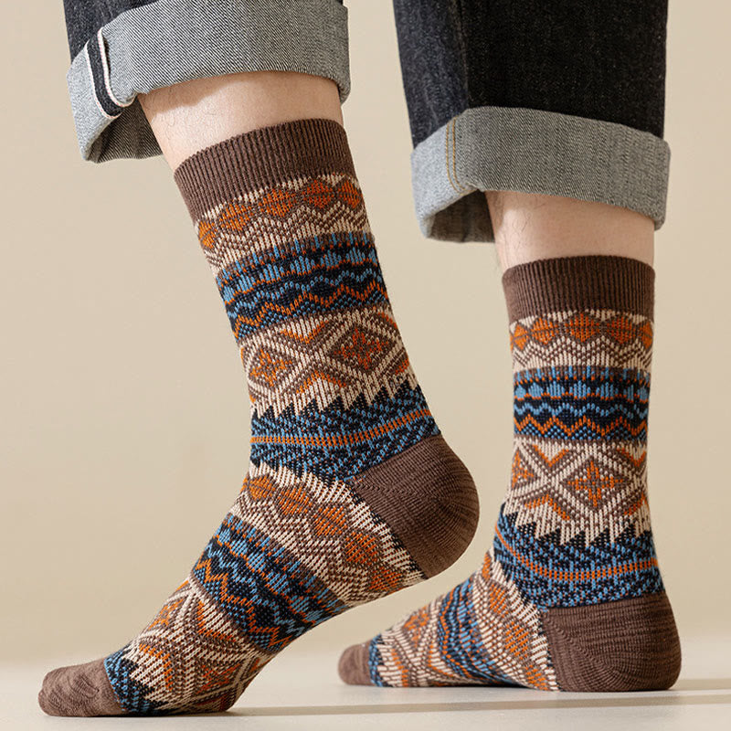 Atmungsaktive Retro-Viertel-Socken in Übergröße (3 Paar)