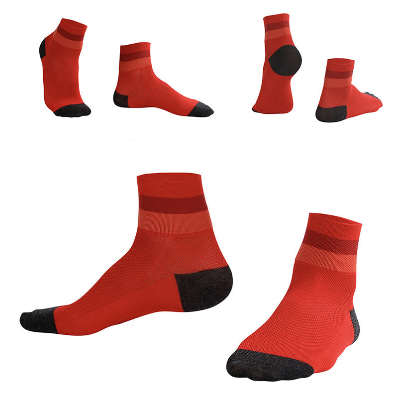 Atmungsaktive Viertelsocken in Bonbonfarben