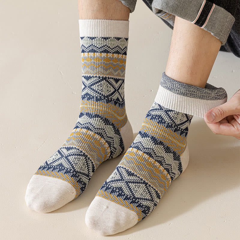 Atmungsaktive Retro-Viertel-Socken in Übergröße (3 Paar)