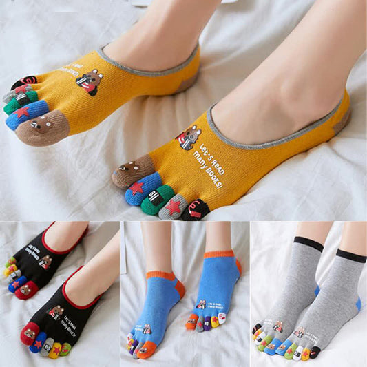 Lustige Cartoon-Ausrichtungssocken in Übergröße (4 Paar)