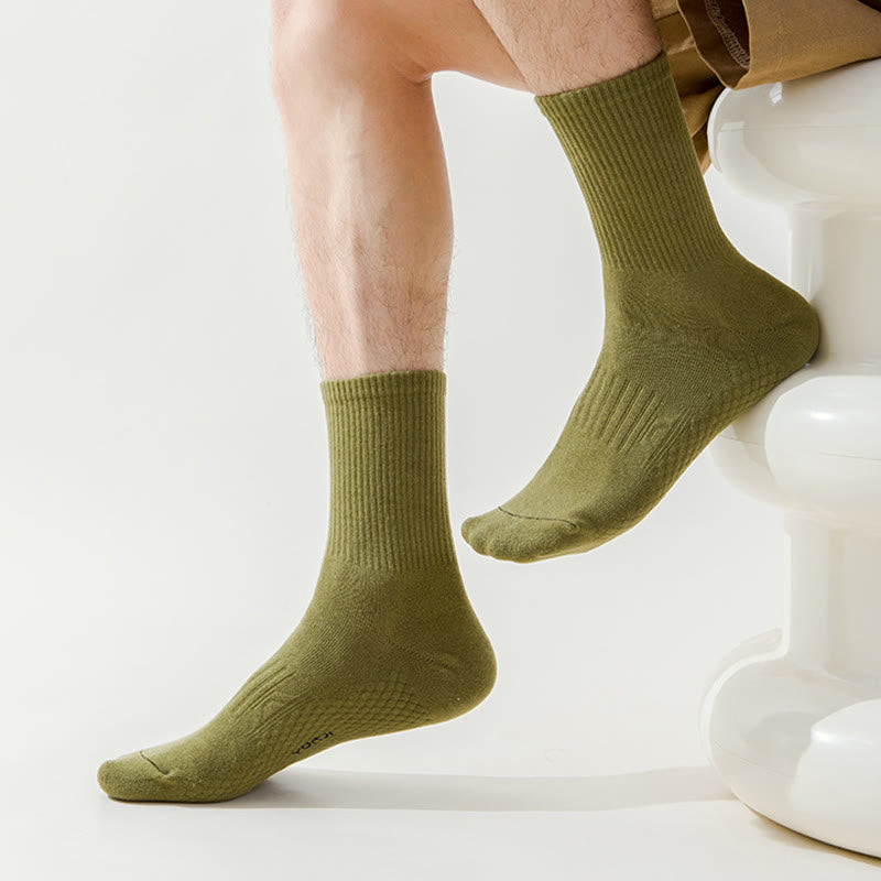 Verdickte Viertelsocken in Übergröße, einfarbig (5 Paar)