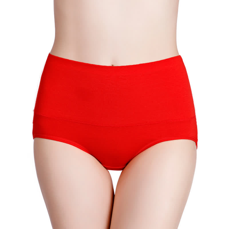 Bequeme Höschen mit hoher Taille in Übergröße (4er-Pack)
