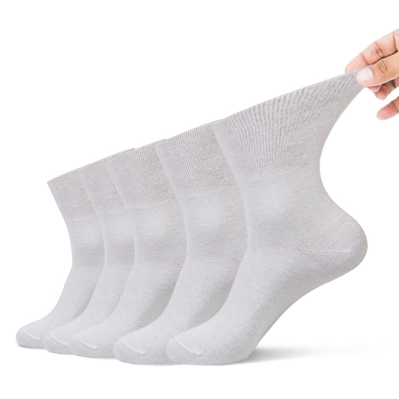 Nicht bindende Viertelsocken in Übergröße (5 Paar)